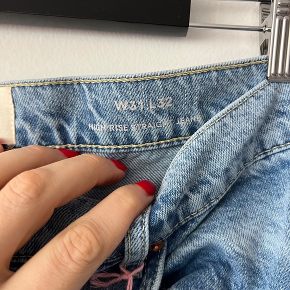 Boden High Rise Straight Jeans Light Vintage W31 L32 - Picture 8 of 13